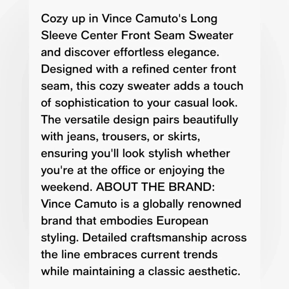 NWT Vince Camuto Cozy Crewneck Sweater - Picture 11 of 11